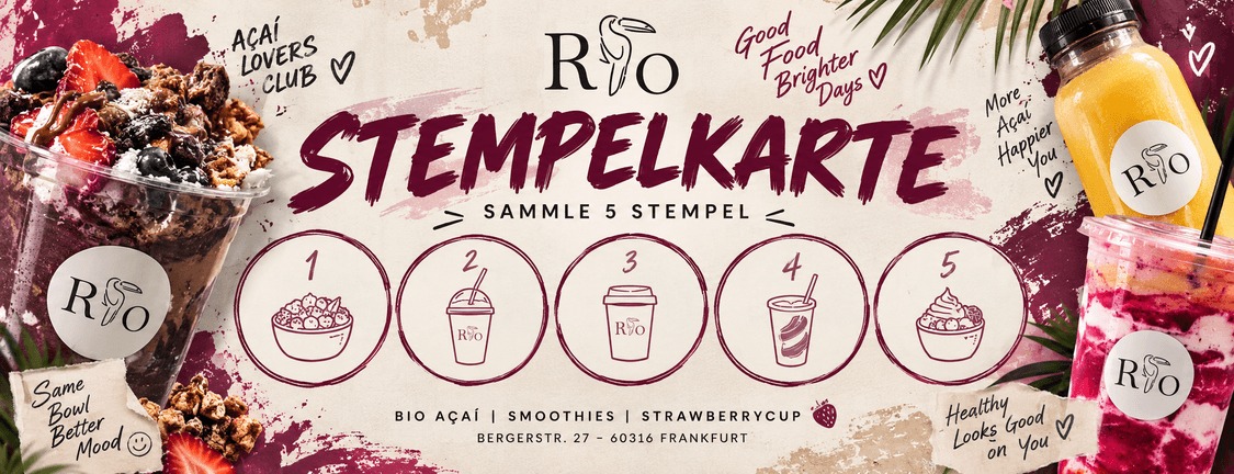 Digitale Stempelkarte von RIO